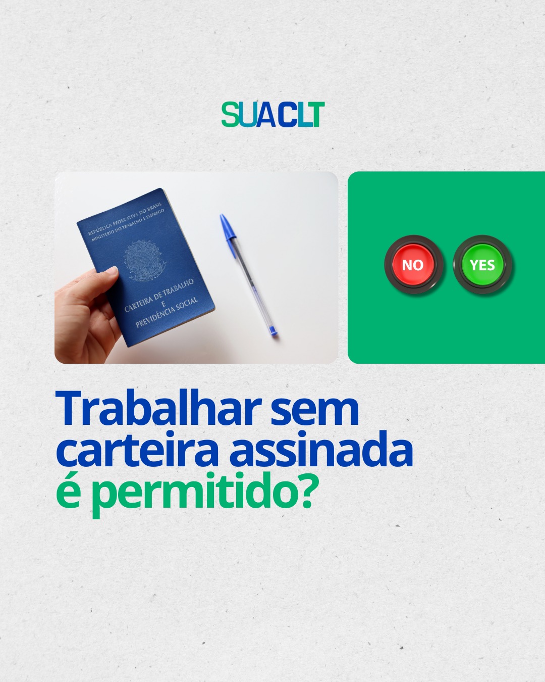 Trabalhar sem registro em carteira é permitido?