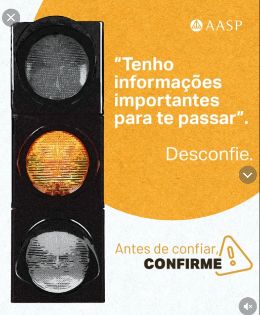 Desconfie de mensagens ou ligações que pedem pagamentos ou dados pessoais.