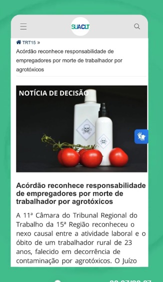Atenção, trabalhadores rurais!