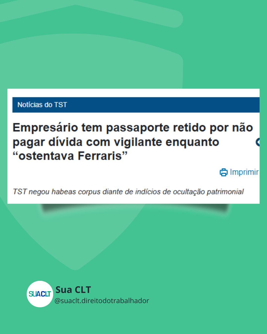 Empresário tem passaporte retido por não pagar dívida com vigilante enquanto ostentava Ferraris.